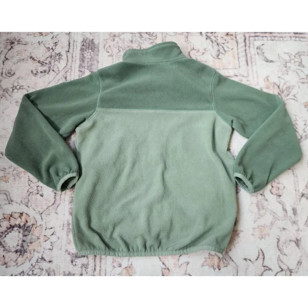 Polarn O. Pyret Sweden Youth 6-8 yrs. Green Fleece Full Zip Jacket